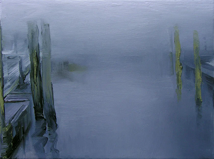 Nebel, 2006, ÖL auf Nessel, 30 x 40 cm