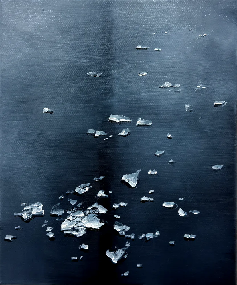 Winter 1/1, 2026, Öl auf Nessel, 30 x 25 cm